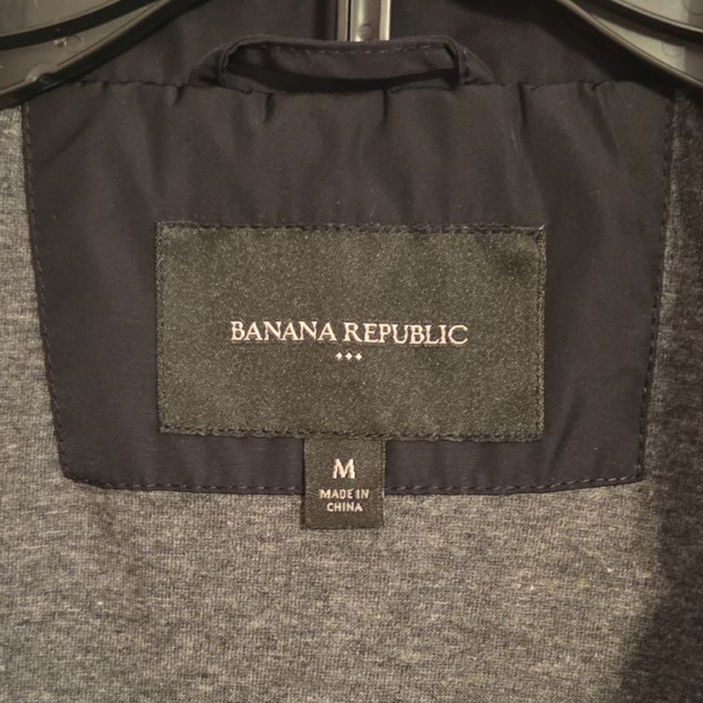 Banana Republic Unisex Black Lightweight Jacket Size M - Picture 5 of 7